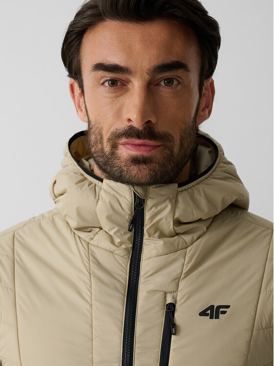 4F 4F Kurtka outdoor TREKKING Beżowy Regular Fit