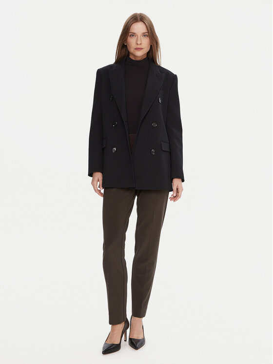 Joseph Ribkoff Joseph Ribkoff Hlače iz tkanine 144092F25 Rjava Slim Fit