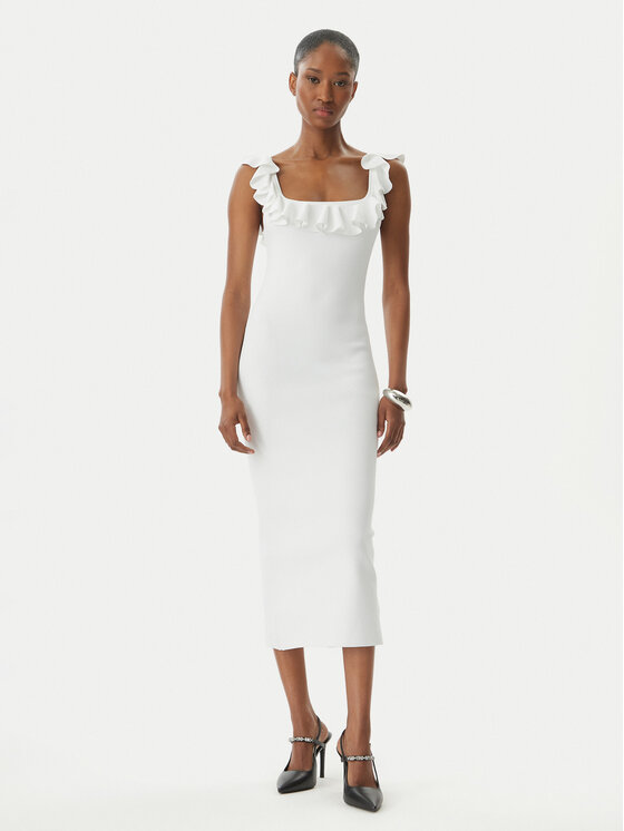 MICHAEL Michael Kors MICHAEL Michael Kors Rochie de zi MS683CG33D Alb Slim Fit