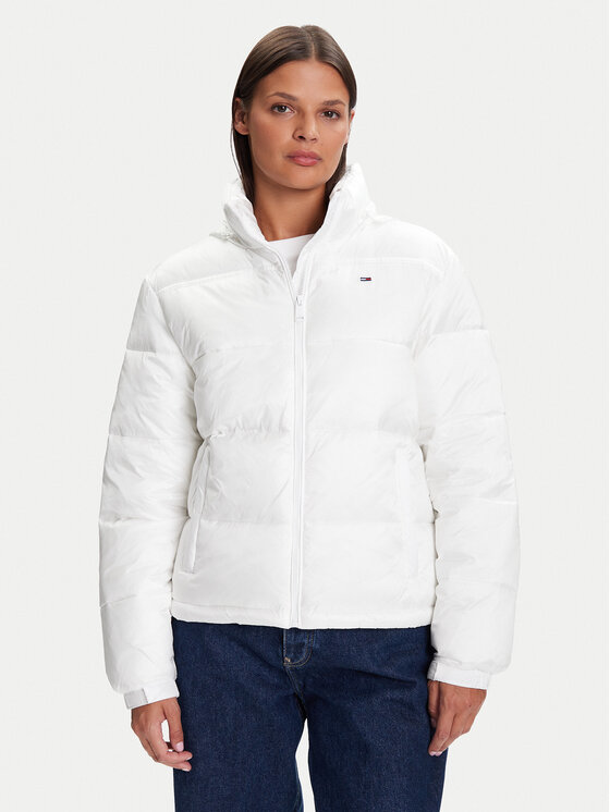 Tommy Jeans Tommy Jeans Zimska jakna DW0DW21619 Bijela Relaxed Fit