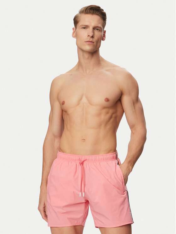 BOSS BOSS Plavecké šortky Iconic 50491594 Světle růžová Regular Fit