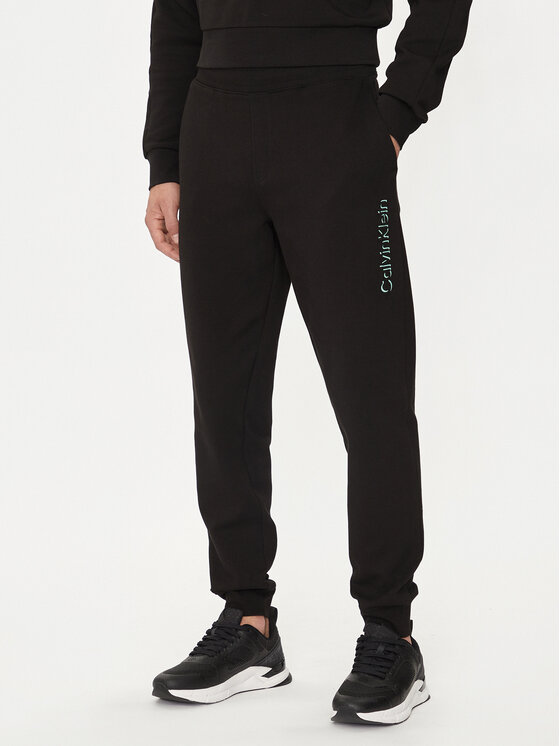 Calvin Klein Calvin Klein Donji dio trenerke Shadow Embosed Logo K10K113097 Crna Regular Fit