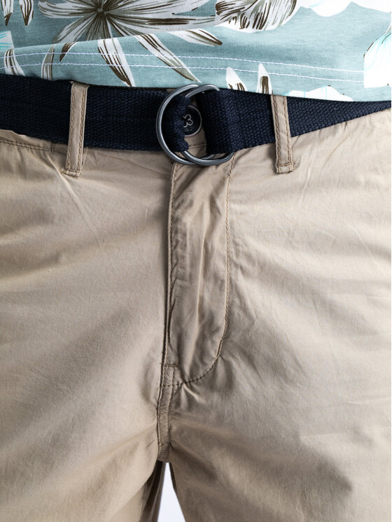 Petrol Industries Petrol Industries Pantalon scurți din material M-1040-SHO501 Bej Slim Fit