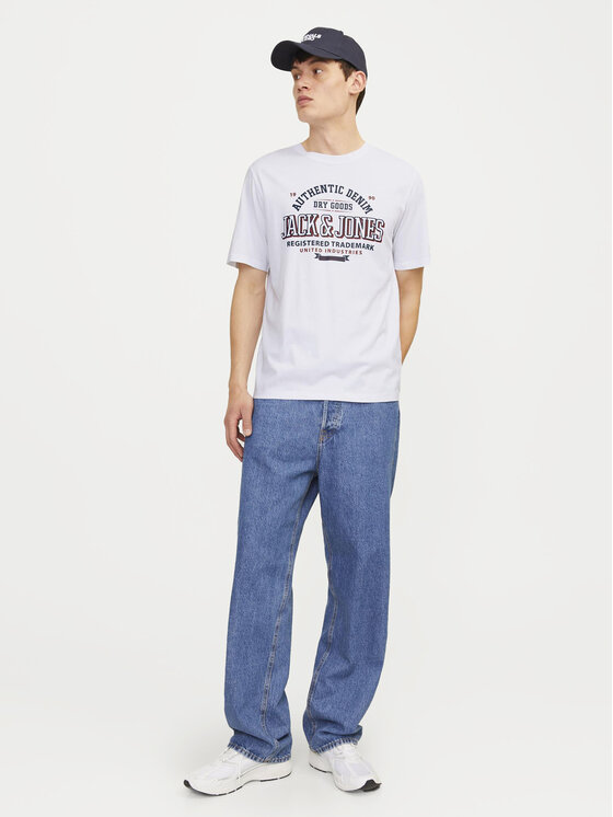 Jack & Jones Jack & Jones T-Shirt Logo 12254862 Biały Standard Fit