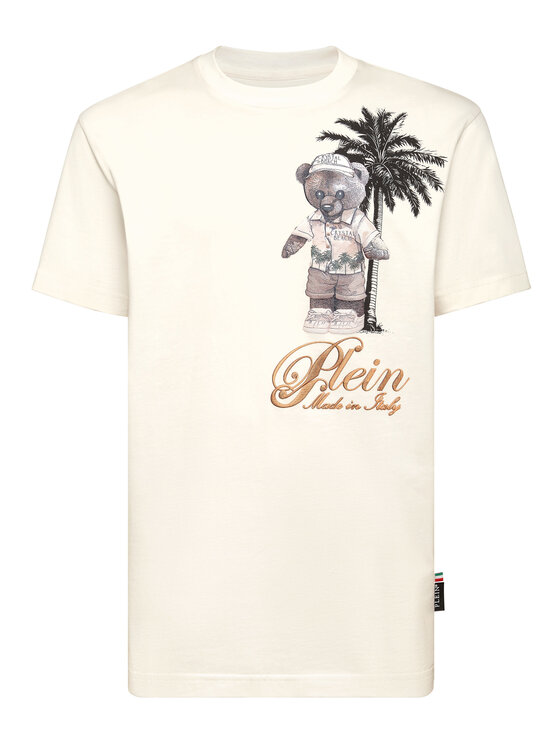 PHILIPP PLEIN PHILIPP PLEIN T-Shirt 27137 Biały Regular Fit