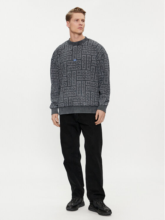 HUGO Hugo Džemperis Nenry 50510545 Pilka Relaxed Fit