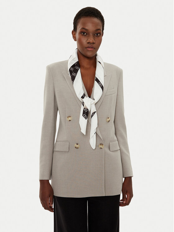 Foulard Liu Jo Logomania | 100% Poliestere | Nero | Modello Autunno/Inverno | Made In Italy - Foto 8