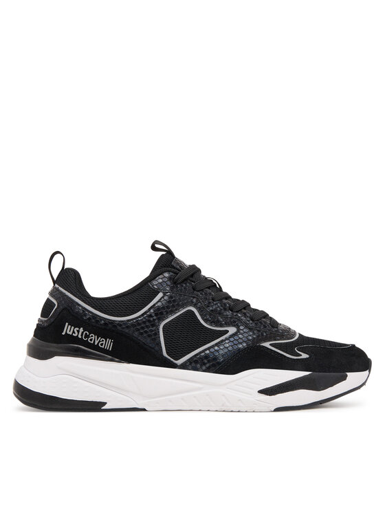 Just Cavalli Just Cavalli Sneakersy Fondo Nevada Dis 2 79QA3SD1 ZSD37 Černá