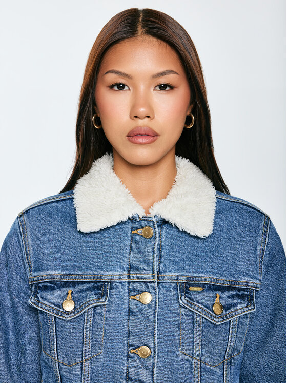 BIG STAR BIG STAR Kurtka jeansowa ASPEN Niebieski Basic Fit