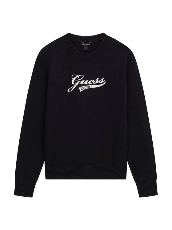 Guess Pulover L6YR10 Z0888 Negru Regular Fit