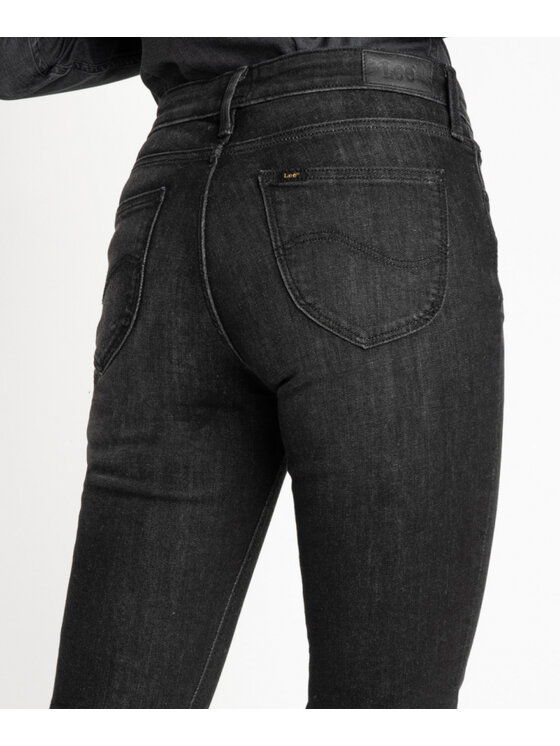 Lee Lee Jeansy L526DWJN Czarny Skinny Fit