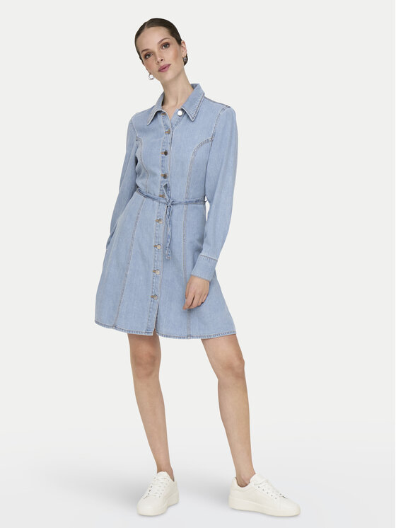 JDY JDY Jeans haljina Kamma 15338892 Svijetloplava Standard Fit