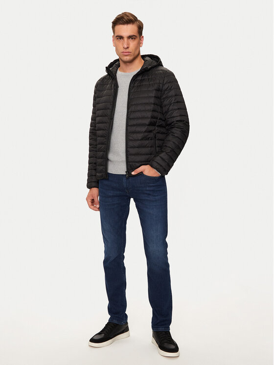 Geox Geox Giubbotto piumino Warrens M4625B T3146 F9000 Nero Regular Fit