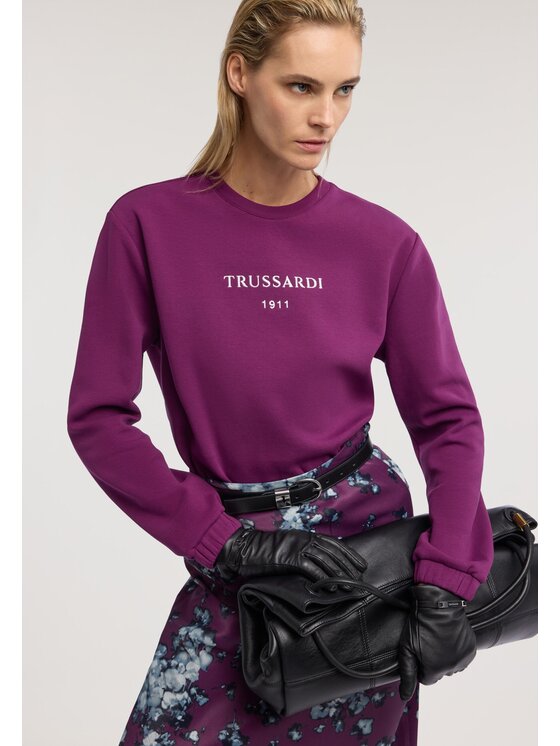 Trussardi Trussardi Bluza G8086000294N093 Fioletowy Regular Fit
