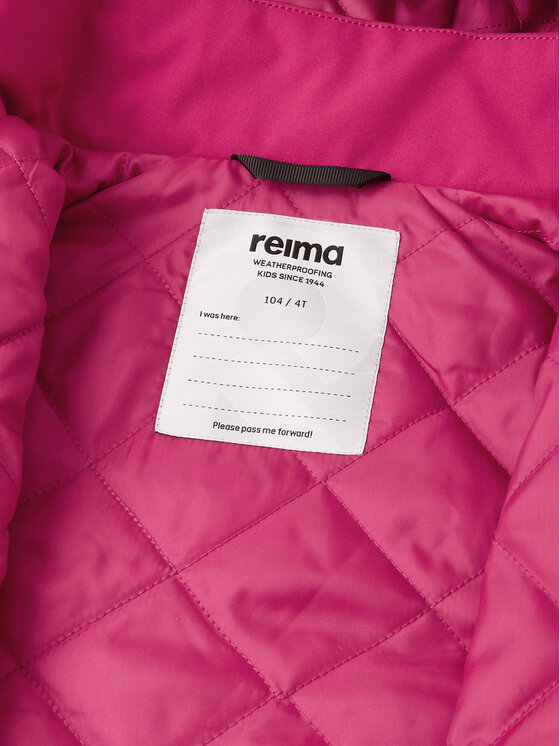 Reima Reima Kurtka przeciwdeszczowa Symppis 5100045B Różowy Regular Fit