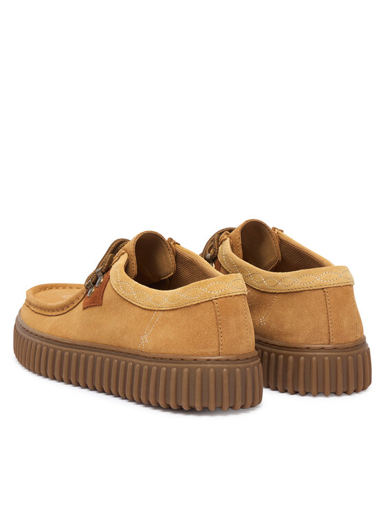 Clarks Clarks Nizki čevlji Torhill Lo 26327293 Svetlo rjava