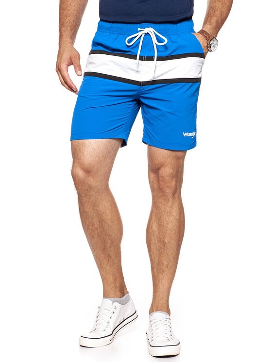 Wrangler Wrangler Pantaloncini di tessuto SWIMSHORT Blu Regular Fit