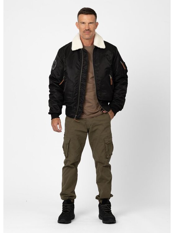 PITBULL PITBULL Kurtka zimowa HARWOOD MA Czarny Regular Fit