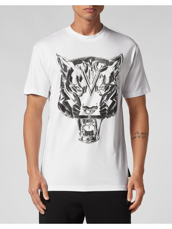 Plein Sport Plein Sport T-Shirt 953 Biały Regular Fit