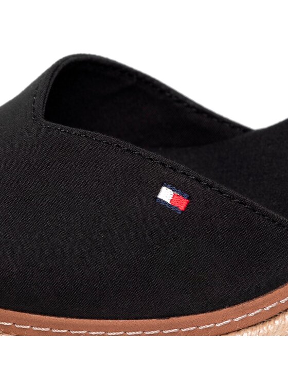Tommy Hilfiger Tommy Hilfiger Espadrile Basic Close Toe Mid Wedge FW0FW04787 Crna