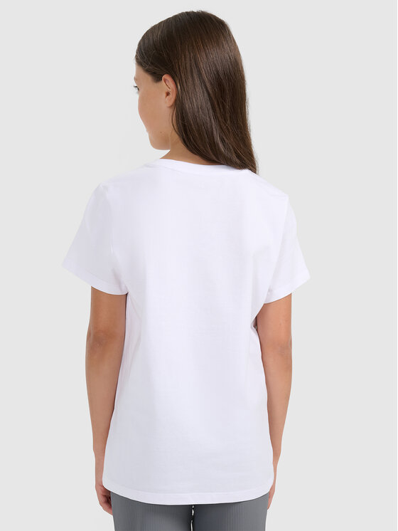 4F 4F T-Shirt CHRISTMAS DROP Biały Regular Fit