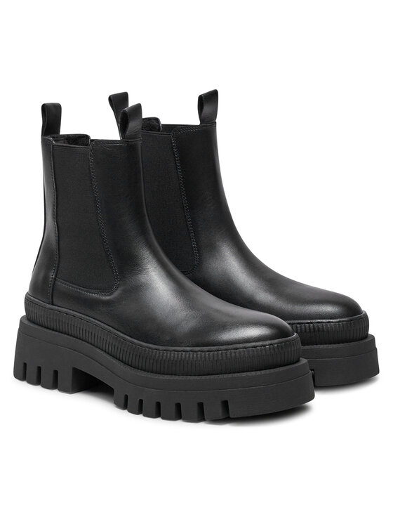 Tamaris Tamaris Kotníková obuv s elastickým prvkem 1-25494-41 Černá