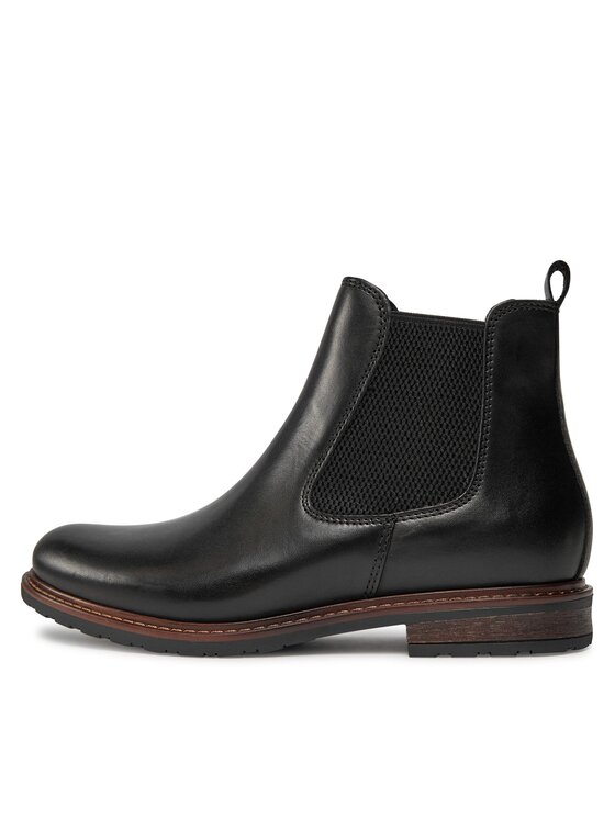 Tamaris Tamaris Kotníková obuv s elastickým prvkem 1-25056-41 Černá