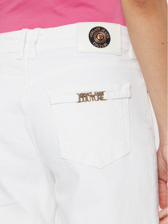 Versace Jeans Couture Versace Jeans Couture Jeansy 78HAB561 Bílá Wide Leg