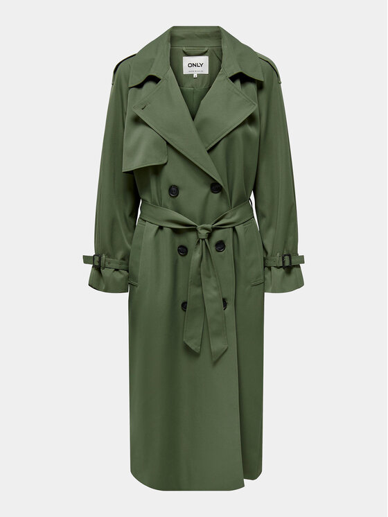 ONLY ONLY Trench Chloe 15242306 Zelena Regular Fit