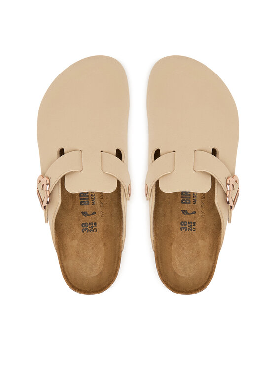Birkenstock Birkenstock Šľapky Boston Flower Buckle 1030630 D Béžová