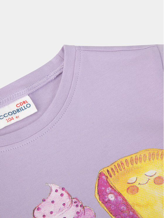 Coccodrillo Coccodrillo Тишърт WC4143217VGA Виолетов Regular Fit