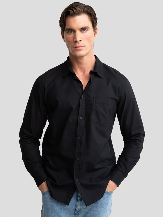 BIG STAR BIG STAR Koszula TRIXI Czarny Basic Fit