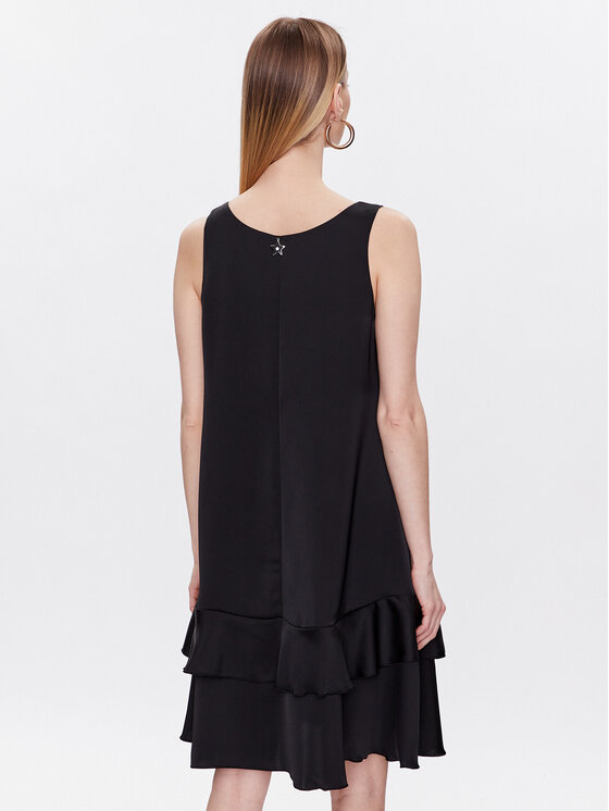 Liu Jo Beachwear Liu Jo Beachwear Коктейлна рокля VA3101 T3416 Черен Relaxed Fit