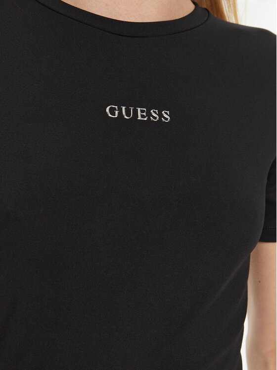 Guess Guess Marškinėliai Marika V4YI22 KCD02 Juoda Regular Fit