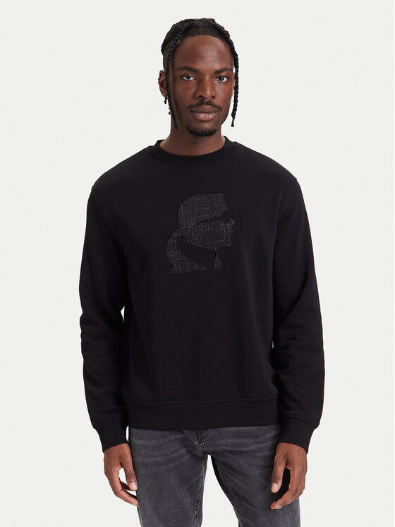KARL LAGERFELD KARL LAGERFELD Bluza 705009 564911 Czarny Regular Fit
