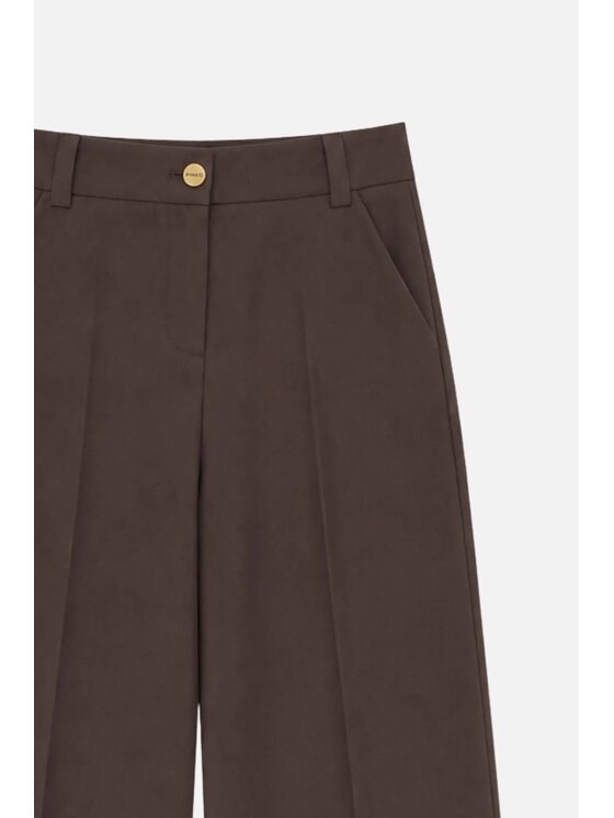PINKO PINKO Παντελόνι υφασμάτινο Balbino Καφέ Regular Fit
