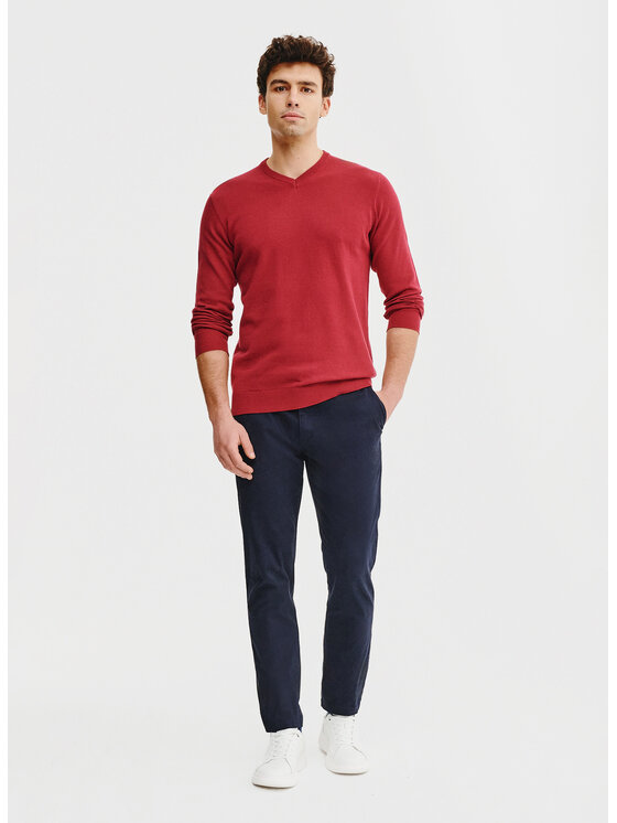 Pako Lorente Pako Lorente Sweter P25SB-2X-001 Czerwony Classic Fit