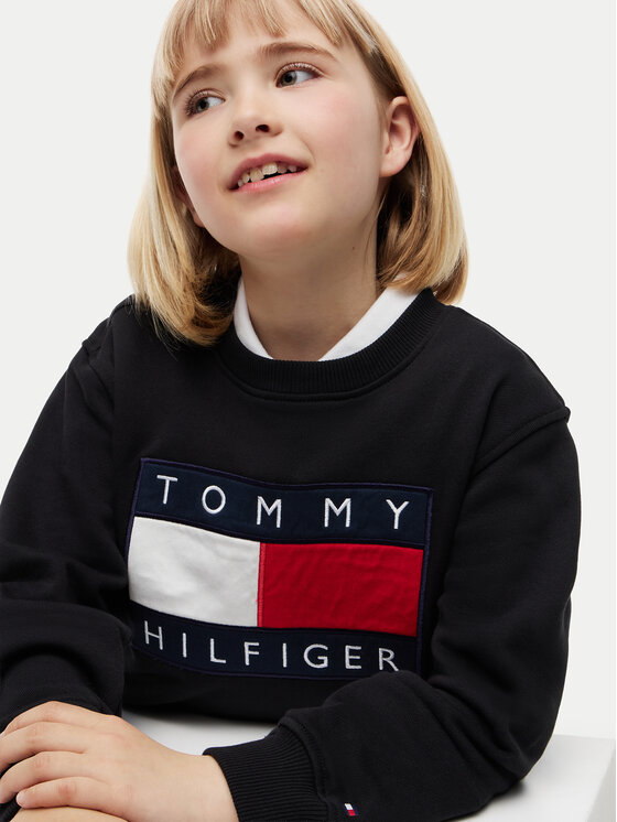 Tommy Hilfiger Tommy Hilfiger Bluza KS0KS00709 Czarny Regular Fit