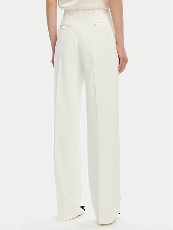 Elisabetta Franchi Elisabetta Franchi Hlače PA-081-51E2-V360 Bijela Regular Fit