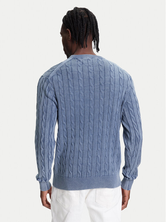 Tommy Hilfiger Tommy Hilfiger Pulover Classic MW0MW39524 Albastru Regular Fit