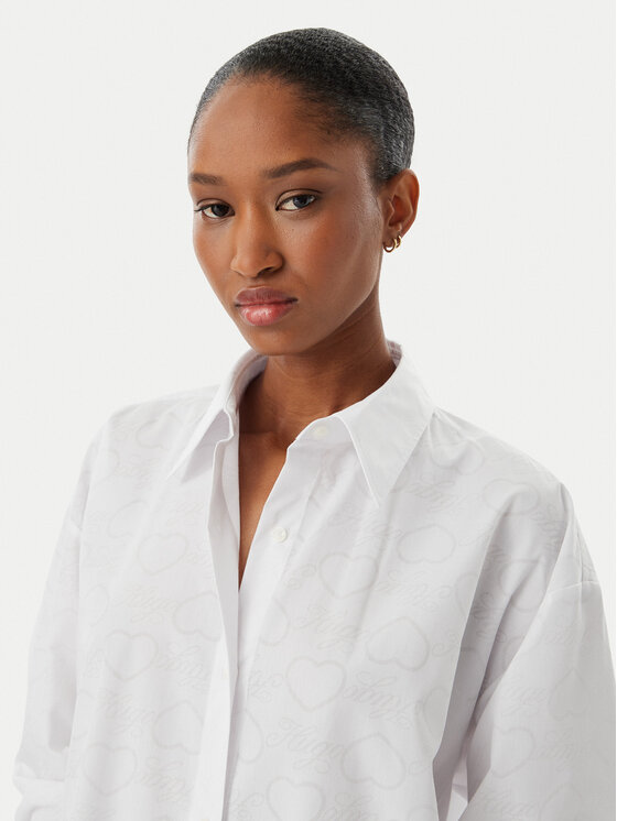 HUGO HUGO Hemd Elisana 50559860 Weiß Regular Fit