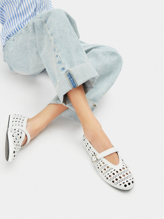 Badura Badura Ballerinas ELAN-SLT24067P-55 Weiß
