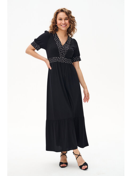 blue shadow blue shadow Sukienka codzienna Rimini Czarny Regular Fit