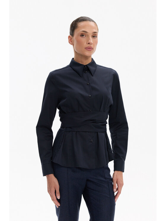 Deni Cler Milano Deni Cler Milano Koszula W-DC-1456-F5-H1-58-1 Granatowy Slim Fit