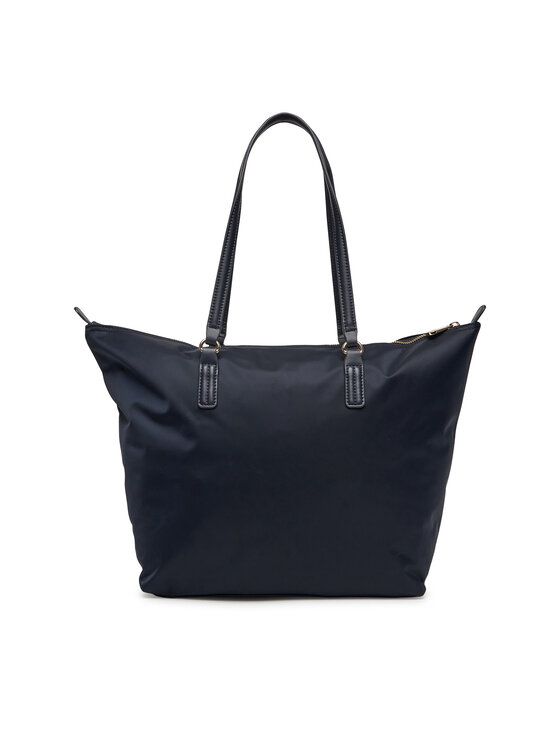 Tommy Hilfiger Tommy Hilfiger Táska Poppy Tote Corp AW0AW17205 Sötétkék