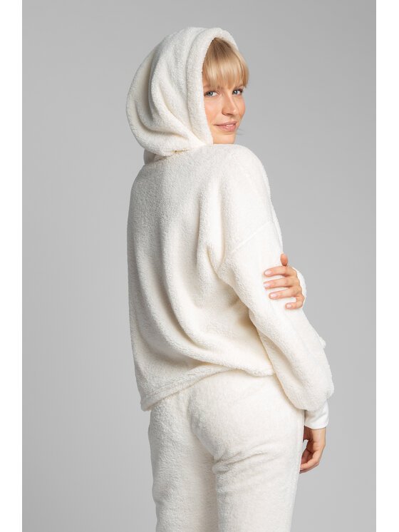 LaLupa LaLupa Bluza LA003 Écru Comfortable Fit