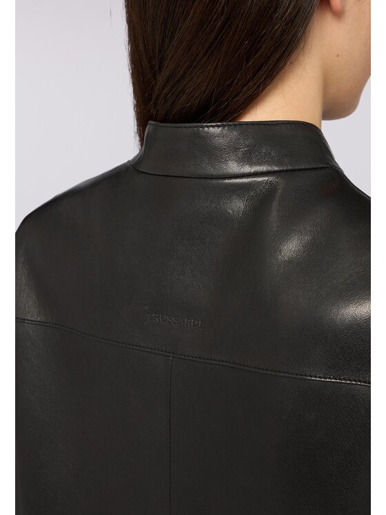 Trussardi Trussardi Giacca di pelle R358A000712N033 Nero Regular Fit