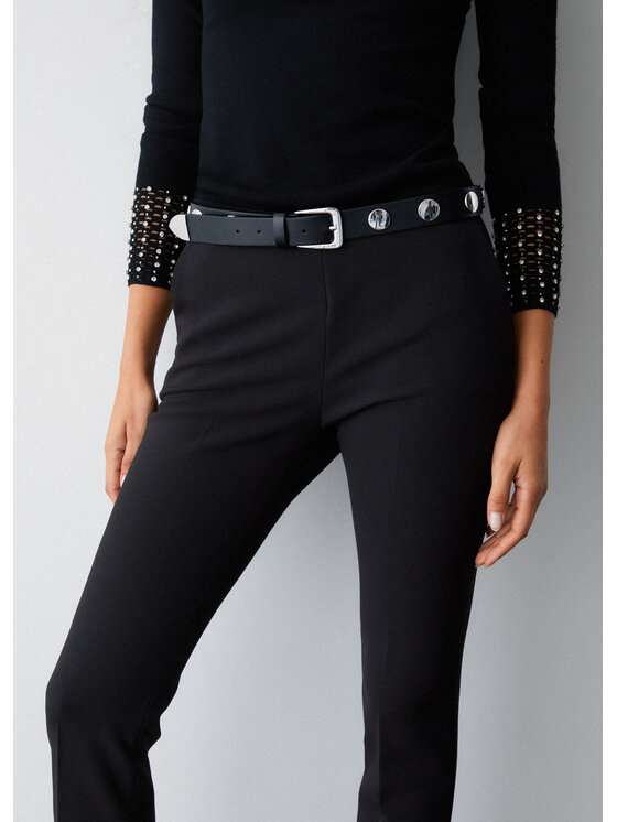 Liu Jo Liu Jo Spodnie garniturowe PA6006T252722222 Czarny Regular Fit