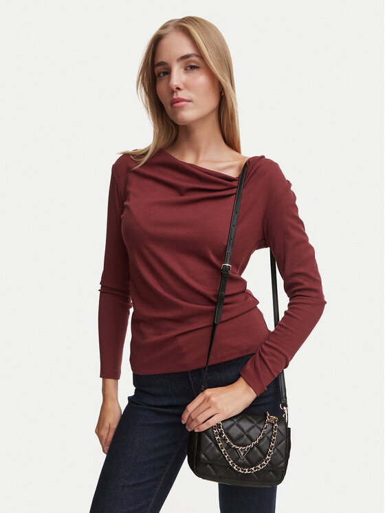 Guess Дамска чанта Juliet Mini HWQG24 56740 Черен