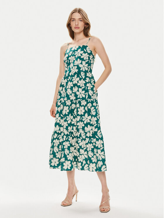 Gap Gap Ljetna haljina 888463-01 Zelena Regular Fit